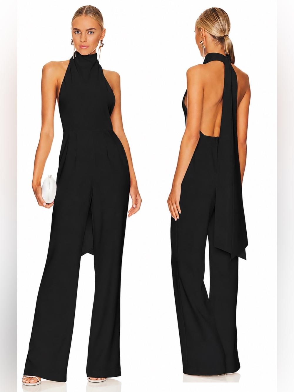 Sau Lee Portia Jumpsuit Black Size US 2 UK 6 NWT